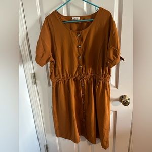 Orange summer dress